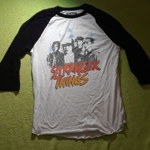 Stranger things 3/4 length sleeve tee